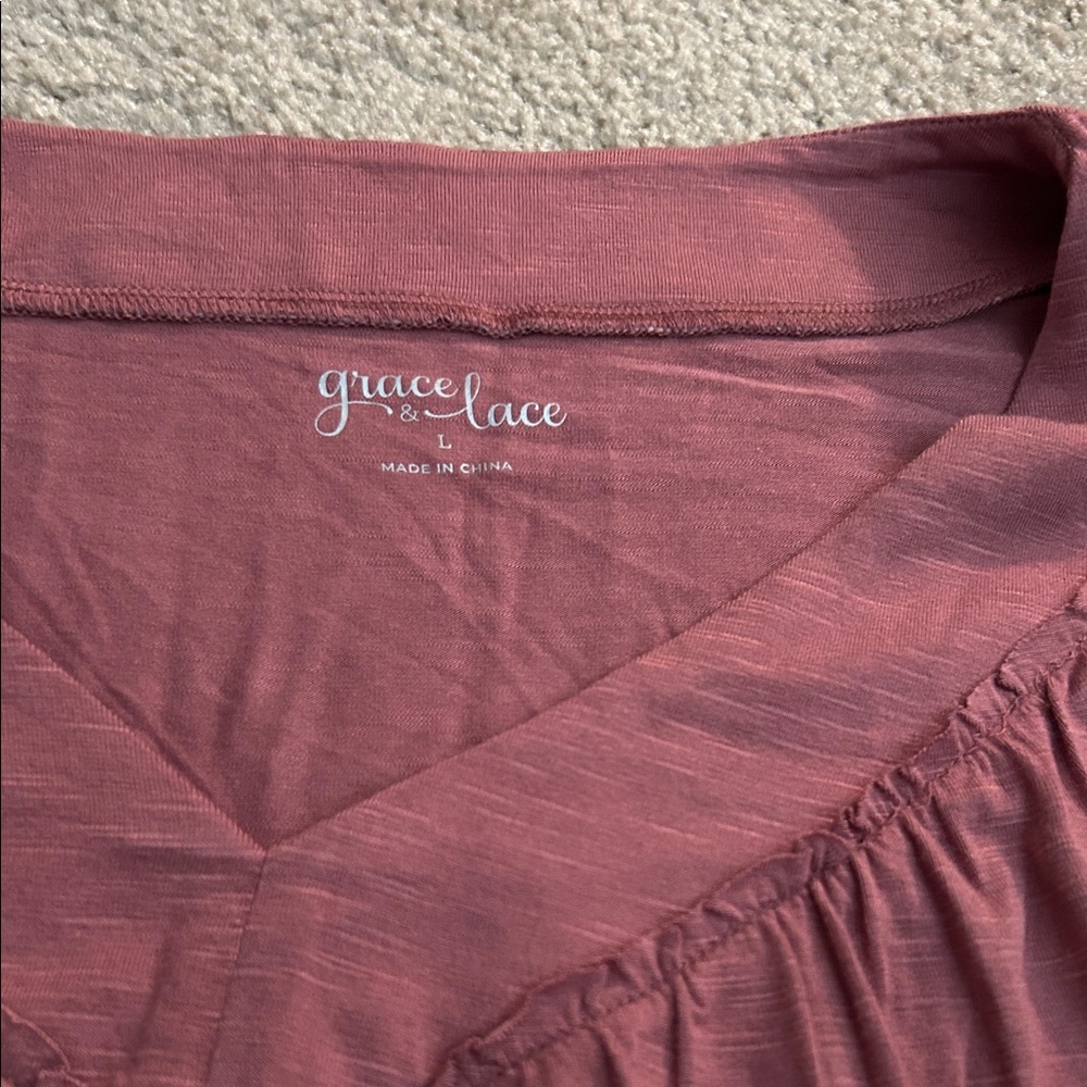 Grace & Lace Dusty Rose Blouse